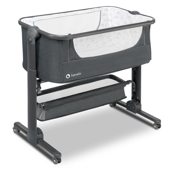 Ліжечко приставне Lionelo Timon, темно-сірий - Pampik - 21