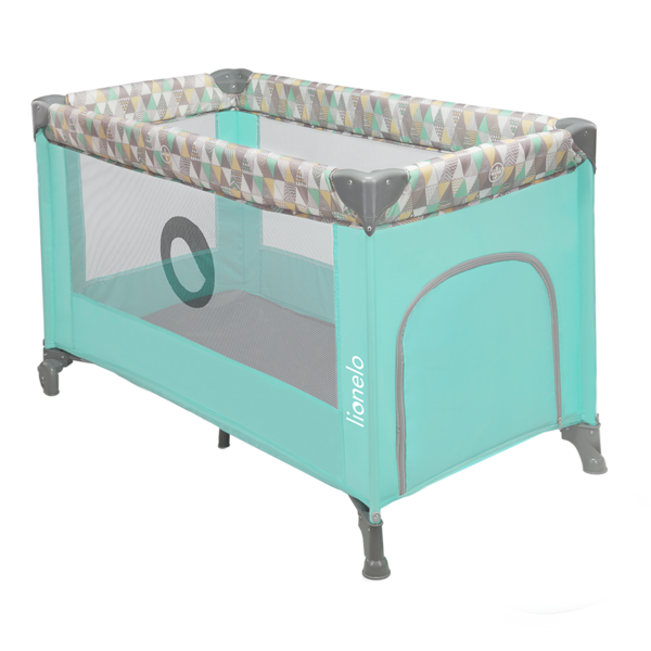 Манеж Lionelo Stefi Green Mint Multicolor, мятный - Pampik - 2