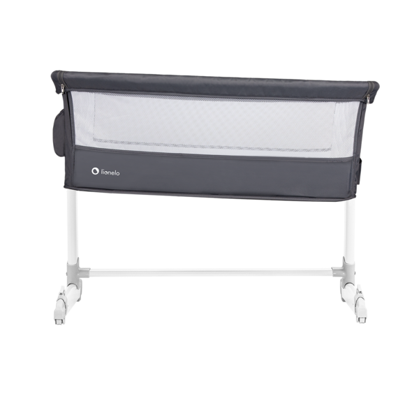 Ліжечко приставне Lionelo Theo Dark Grey, темно-сірий - Pampik - 12