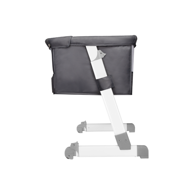 Ліжечко приставне Lionelo Theo Dark Grey, темно-сірий - Pampik - 11