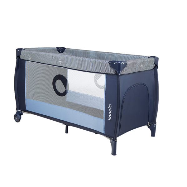 Ліжечко-манеж Lionelo Sven Plus Blue Navy, синій - Pampik - 2