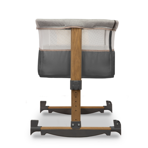 Ліжечко приставне Lionelo Leonie Grey Stone, темно-сірий - Pampik - 12