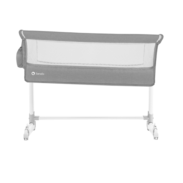 Кроватка приставная Lionelo Theo Concrete, серый - Pampik - 8