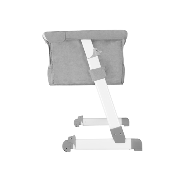 Кроватка приставная Lionelo Theo Concrete, серый - Pampik - 9