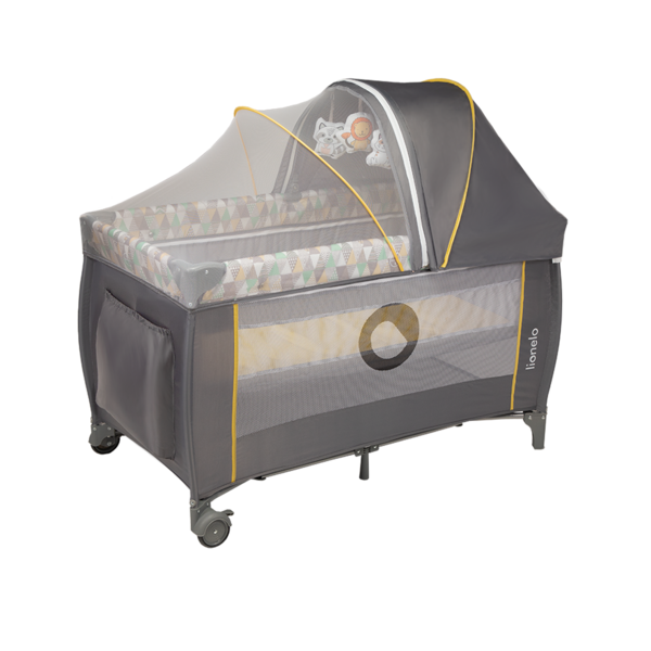 Ліжечко-манеж Lionelo Sven Plus Yellow Scandi, жовтий - Pampik - 2