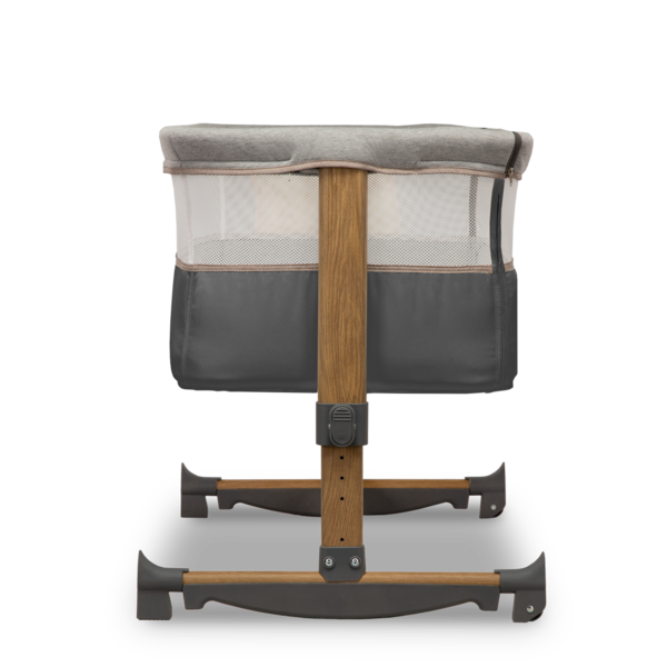 Ліжечко приставне Lionelo Leonie Grey Stone, темно-сірий - Pampik - 7