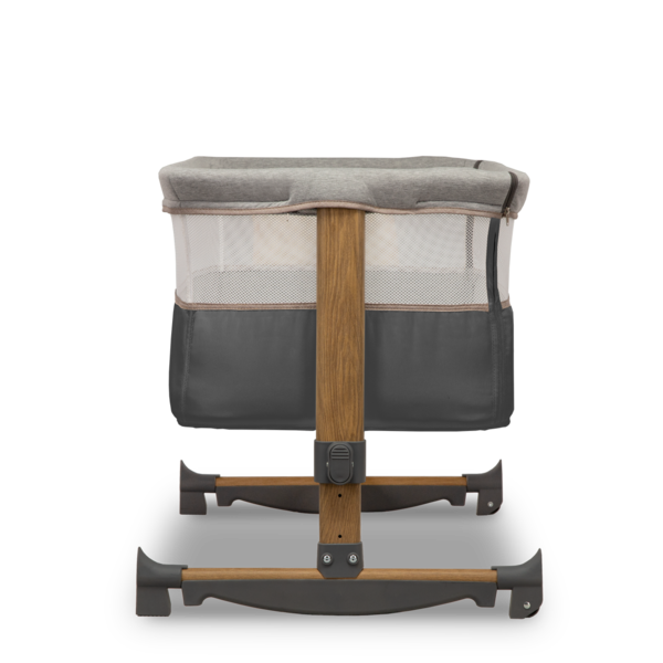 Ліжечко приставне Lionelo Leonie Grey Stone, темно-сірий - Pampik - 3