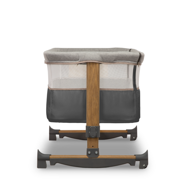 Ліжечко приставне Lionelo Leonie Grey Stone, темно-сірий - Pampik - 17