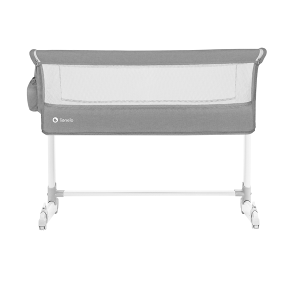 Кроватка приставная Lionelo Theo Concrete, серый - Pampik - 5