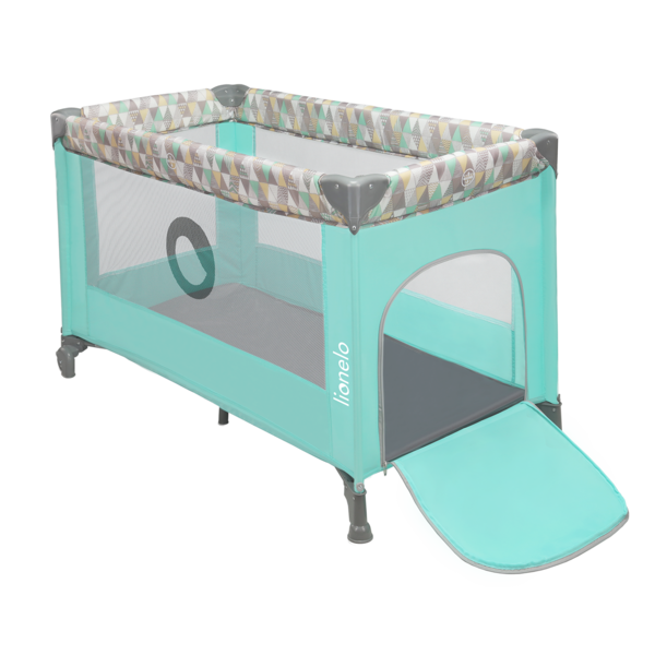 Манеж Lionelo Stefi Green Mint Multicolor, мятный - Pampik - 3