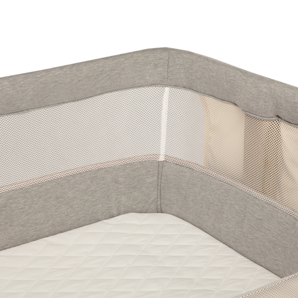 Кроватка приставная Lionelo Leonie Beige Sand, бежевый - Pampik - 20