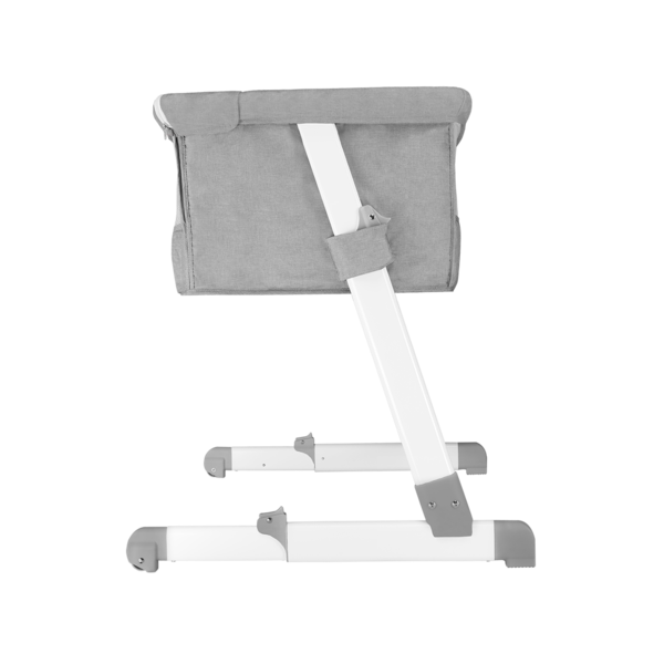 Кроватка приставная Lionelo Theo Concrete, серый - Pampik - 3