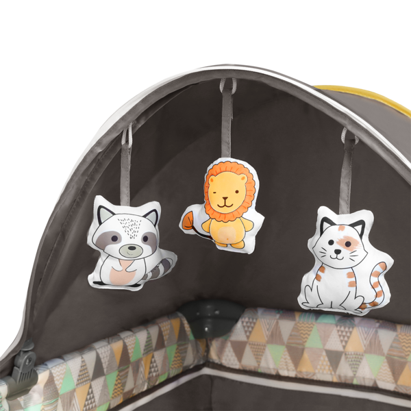 Ліжечко-манеж Lionelo Sven Plus Yellow Scandi, жовтий - Pampik - 11