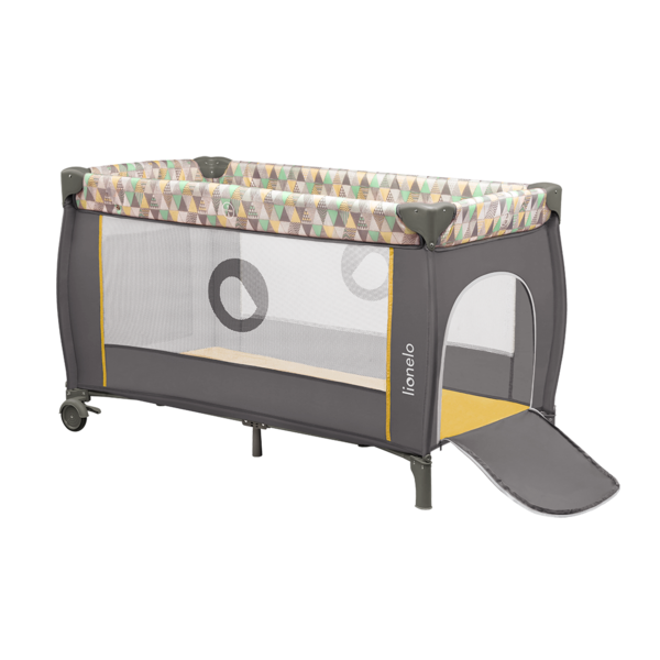 Ліжечко-манеж Lionelo Sven Plus Yellow Scandi, жовтий - Pampik - 9