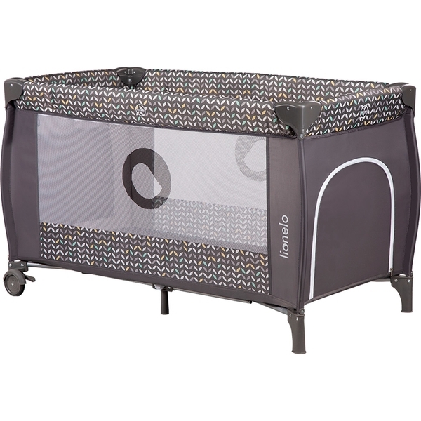 Ліжечко-манеж Lionelo Sven Plus Grey Scandi, сірий - Pampik
