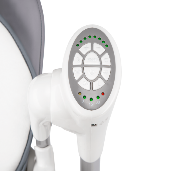 Крісло-гойдалка для годування 2 в 1 Lionelo Niles Grey, сірий - Pampik - 7