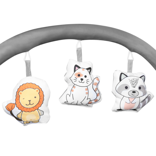 Манеж Lionelo Flower Grey Scandi, сірий - Pampik - 10