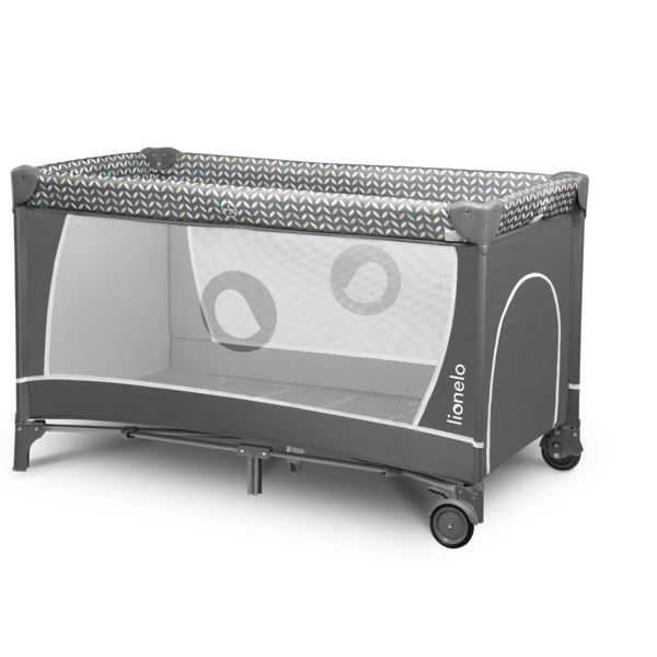 Манеж Lionelo Flower Grey Scandi, сірий - Pampik - 6