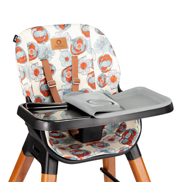 Стільчик для годування Lionelo Mona Flower, кораловий - Pampik - 2