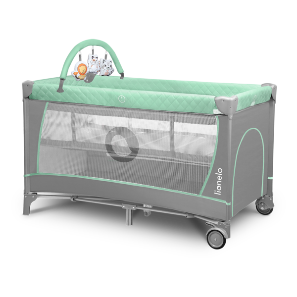 Манеж Lionelo Flower Turquoise, бірюзовий - Pampik - 2