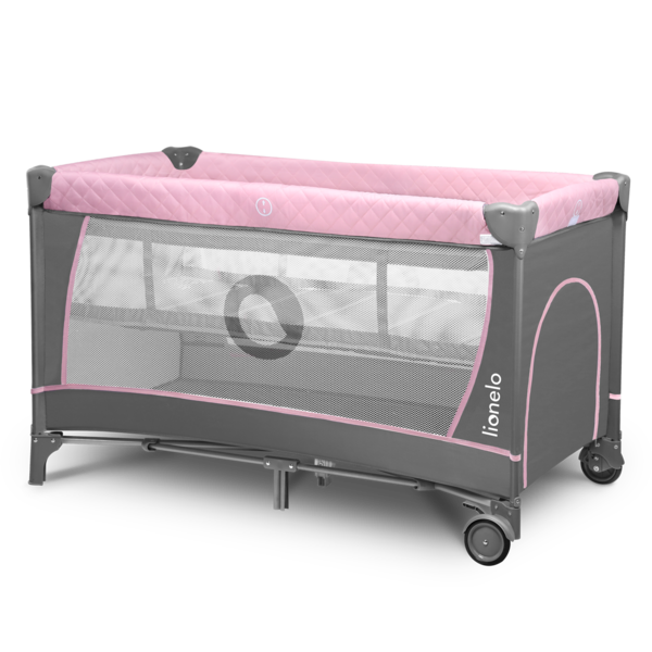 Манеж Lionelo Flower Flamingo, рожевий - Pampik - 4