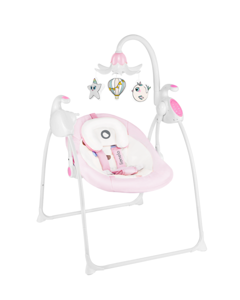 Крісло-гойдалка Lionelo Robin Pink, рожевий - Pampik - 2