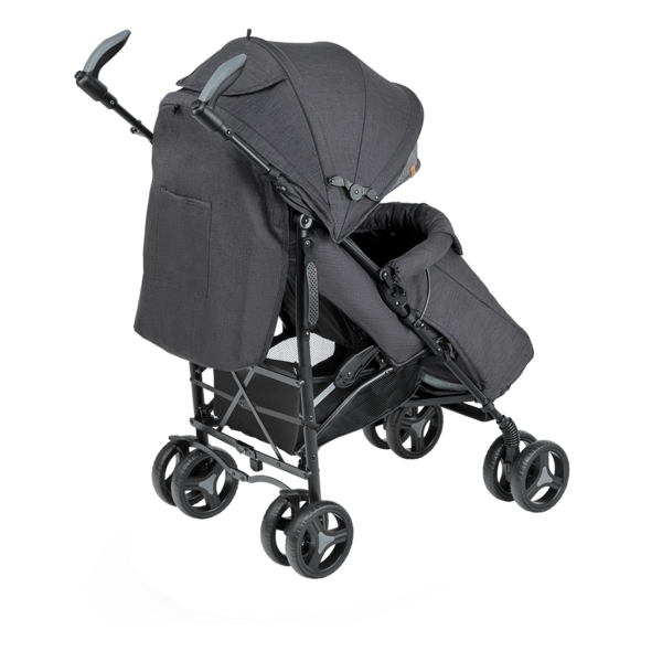 Прогулянковий візок Lionelo Irma Black/Dark Grey, чорний з сірим - Pampik - 4