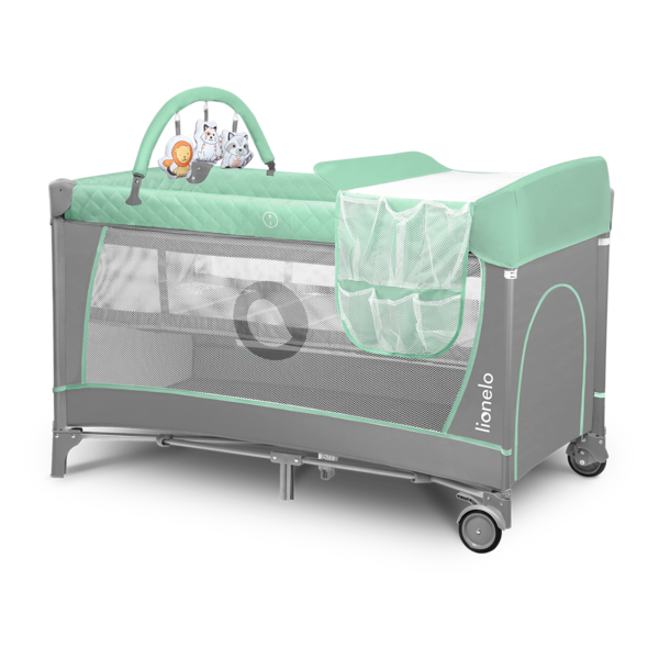 Манеж Lionelo Flower Turquoise, бірюзовий - Pampik - 5