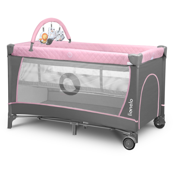 Манеж Lionelo Flower Flamingo, рожевий - Pampik - 2