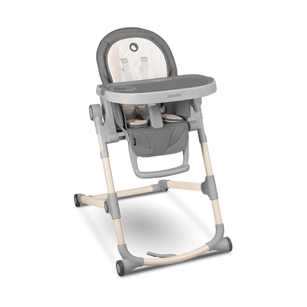 Стульчик для кормления Lionelo Cora Stone, серый - Pampik - 4