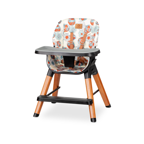 Стільчик для годування Lionelo Mona Flower, кораловий - Pampik - 11