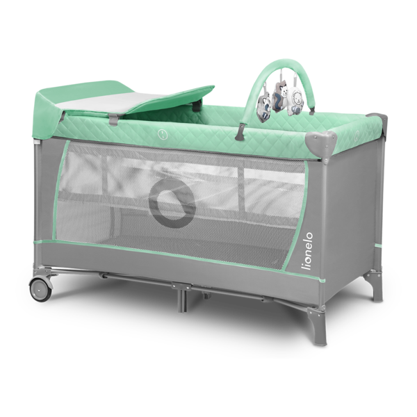 Манеж Lionelo Flower Turquoise, бірюзовий - Pampik - 6