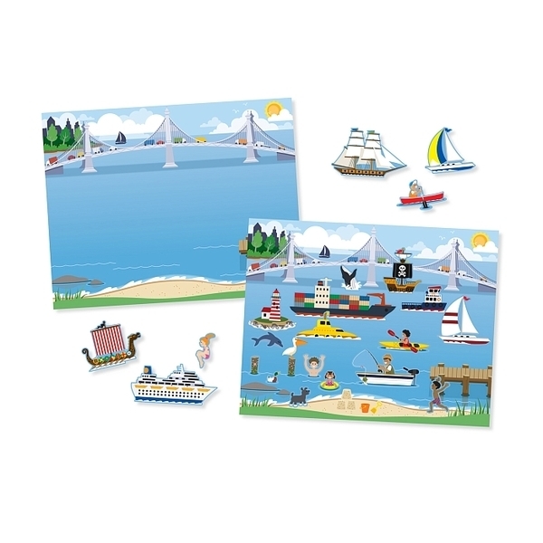 Набор многоразовых наклеек Melissa&Doug Транспорт (MD4199) - Pampik - 5