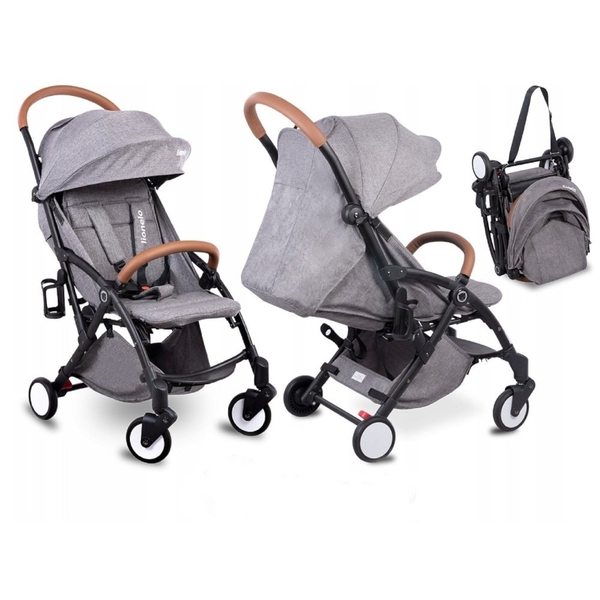 Прогулочная коляска Lionelo Julie Dark Grey, серый - Pampik - 2