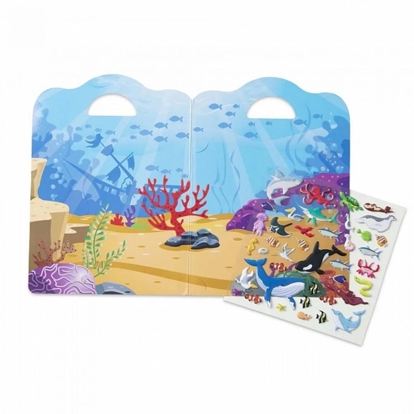 Объемные многоразовые наклейки Melissa&Doug Океан (MD30520) - Pampik - 2