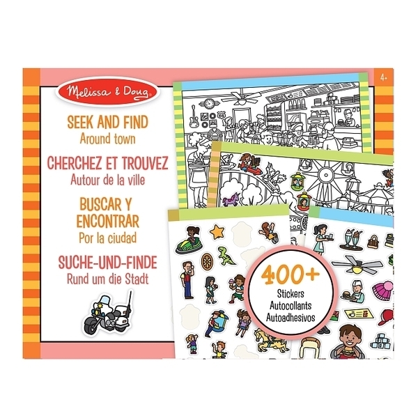Найди и наклей наклейку Melissa&Doug Вокруг города (MD30150) - Pampik