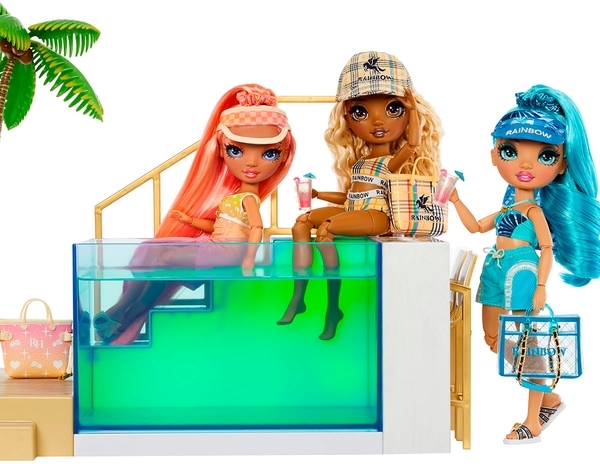 Ігровий набір для ляльок Rainbow High Pacific Coast - Вечірка біля басейну - Pampik - 9