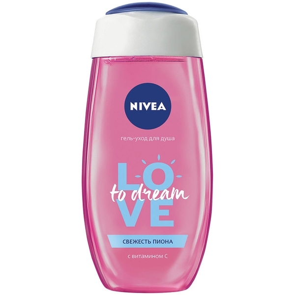 Гель-догляд для душу Nivea Love, Свіжість півонії, 250 мл (81045) - Pampik