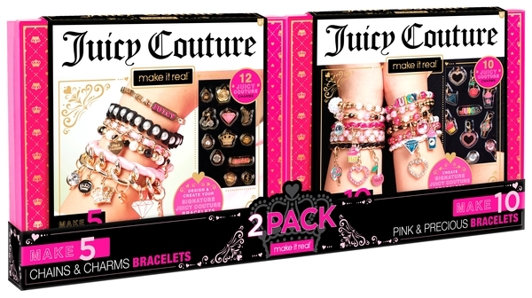 Мега-набор для создания шарм-браслетов Make it Real Juicy Couture Розовая мечта (MR4481) - Pampik