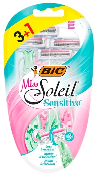 Станок одноразовий BIC Miss Soleil, 3+1 шт. (3086123534605) - Pampik