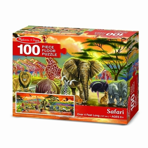 Мега-пазл Melissa&Doug Сафарі, 100 ел. (MD12873) - Pampik - 2