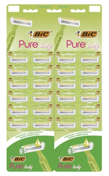 Набір бритв BIC Pure 3 Lady, 24 шт. (3086126727417) - Pampik