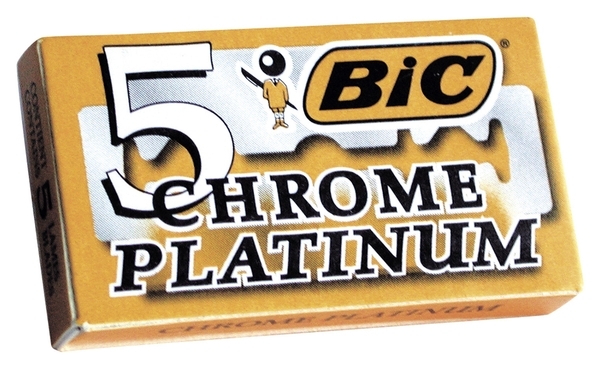Лезвия двусторонние BIC Сhrome Platinum, 5х5 шт. (3086123519039) - Pampik
