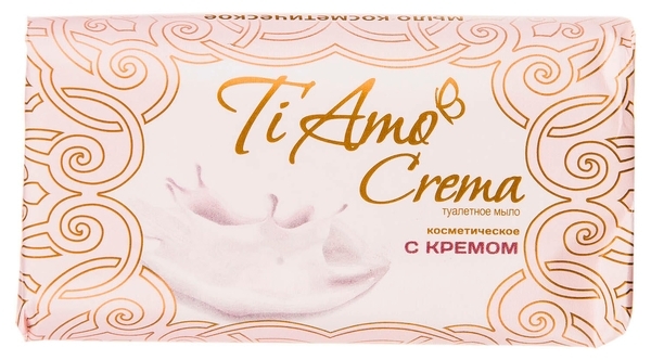 Косметичне мило тверде Ti Amo Crema з кремом, 140 г - Pampik