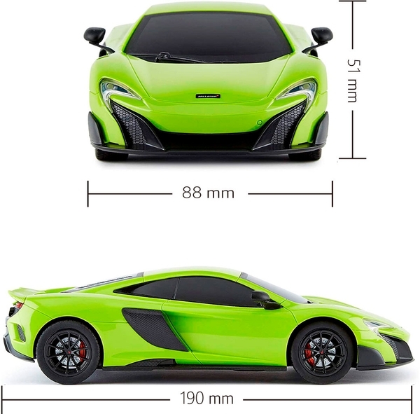 Автомобіль KS Drive на р/в Mclaren 675LT, 1:24, 2.4Ghz, зелений (124GMGR) - Pampik - 5