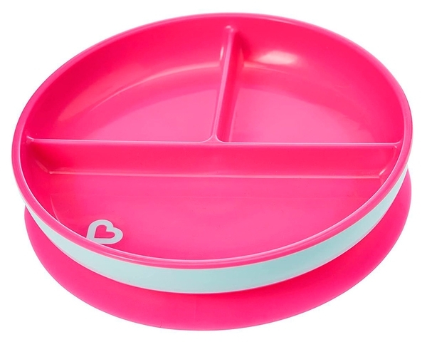 Тарілка на присосці Munchkin Stay Put, рожевий (27160.02) - Pampik - 3