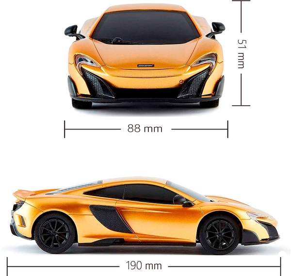 Машинка на радіокеруванні KS Drive Mclaren 675LT, золотий - Pampik - 5