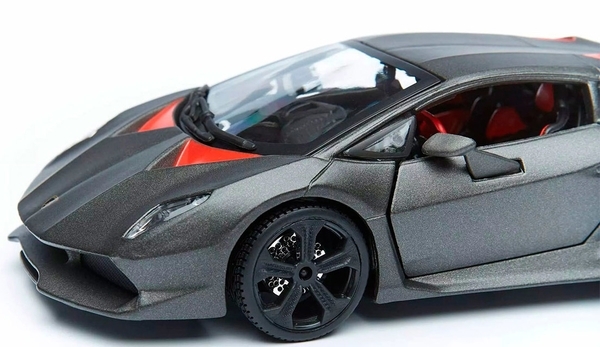 Автомодель Bburago Lamborghini Sesto Elemento, 1:24, серый металлик - Pampik - 4