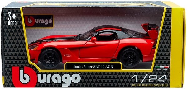 Автомодель Bburago Dodge Viper Srt10 Acr, 1:24, красный (18-22114) - Pampik - 11
