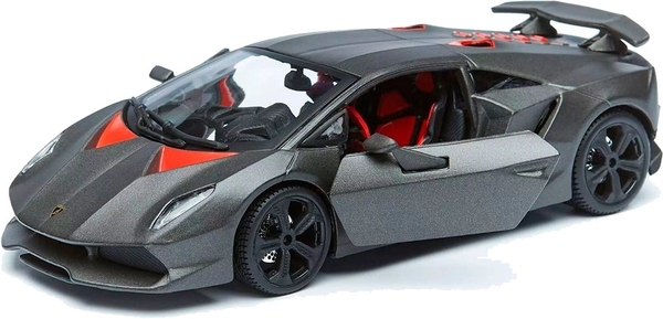 Автомодель Bburago Lamborghini Sesto Elemento, 1:24, серый металлик - Pampik - 3